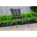 Design confortable en PVC Rattan Outdoor Dining Chair Wicker Furniture